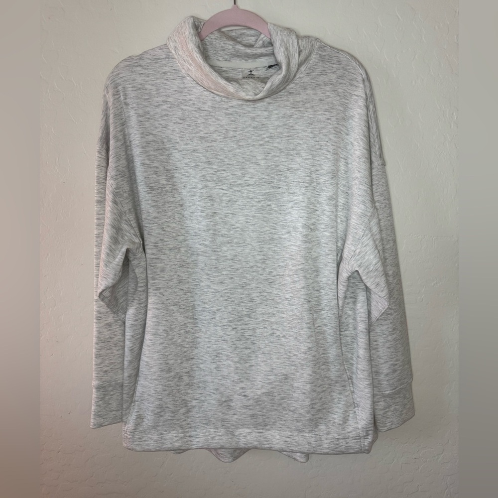 Danskin Light Gray Cowl Neck Sweatshirt with pockets.